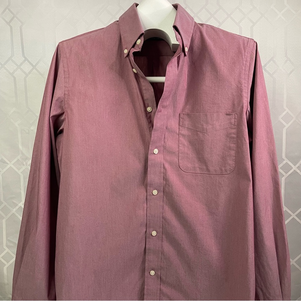 Lauren Ralph Lauren Dusty Rose/Pink Cotton Blend Dress Shirt 15 34/35 M